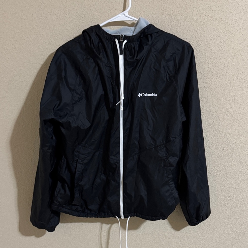 Columbia Black fleece lined brand new hooded Jacket